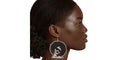 Black Afro Woman Earrings